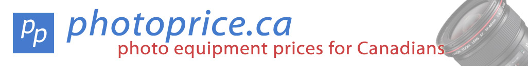photo equipment prices for Canadians