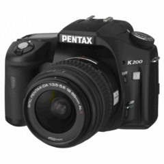Pentax K200D with 18-55 mm kit