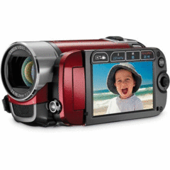 Canon FS200 Flash Memory Camcorder (Sunrise Red)