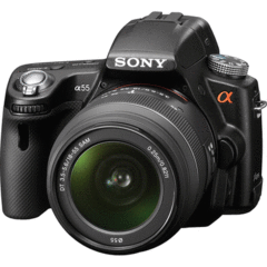 Sony Alpha SLT-A55 with 18-55mm