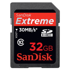 SanDisk Extreme SDHC Class 10 32GB