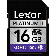 Lexar 16GB Platinum II 100x SDHC