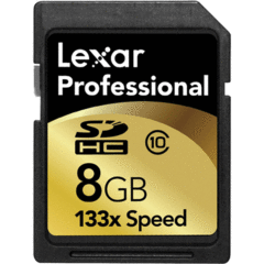 Lexar 8GB Professional 133x SDHC