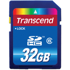 Transcend 32GB SDHC Class 6