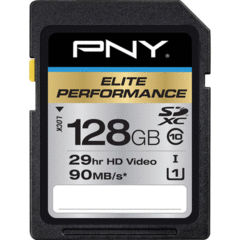 PNY Technologies 128GB Elite Performance SDXC Class 10 UHS-1