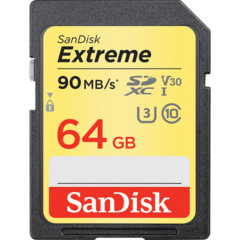 SanDisk 64GB Extreme UHS-I SDXC