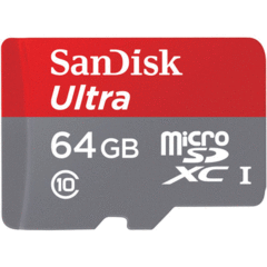SanDisk 64GB Ultra UHS-I microSDXC (Class 10)