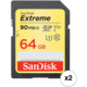 64GB Extreme UHS-I SDXC Memory Card (2-Pack)