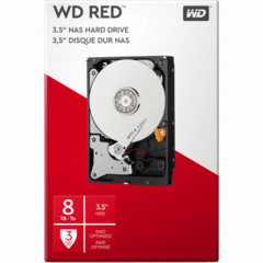 WD 8TB Red 5400 rpm SATA III 3.5" Internal NAS HDD Retail Kit