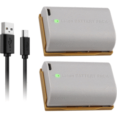 Kastar 2-Pack of LP-E6N Compatible Batteries (with Micro USB Charging)