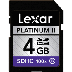 Lexar 4GB Platinum II 100x SDHC