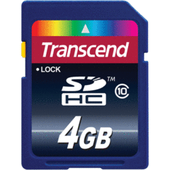 Transcend 4GB SDHC Class 10