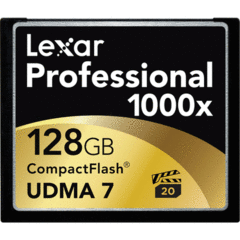 Lexar 128GB Professional 1000x UDMA CompactFlash