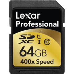 Lexar 64GB Professional 400x SDXC