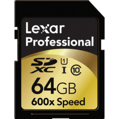 Lexar 64GB Professional 600x SDXC