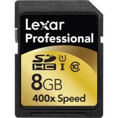 Lexar 8GB Professional 400x SDHC