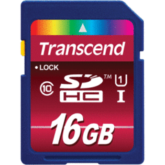 Transcend 16GB SDHC 600x Class 10 UHS-I
