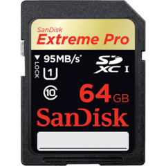 SanDisk Extreme Pro SDXC Class 10 UHS-I 64GB 