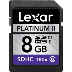 Lexar 8GB Platinum II 180x SDHC