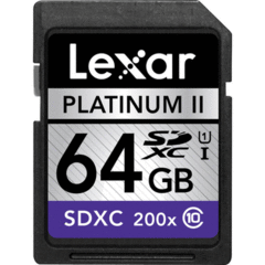 Lexar 64GB Platinum II 200x SDXC
