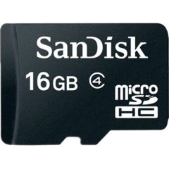 SanDisk 16GB microSDHC Class 4