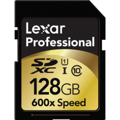 Lexar 128GB Professional 600x SDXC