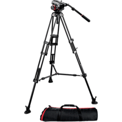 Manfrotto 504HD Head with 546B 2-Stage Aluminum Tripod