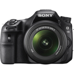 Sony Alpha SLT-A58 with 18-55mm DT SAM II