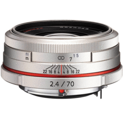Pentax HD DA 70mm f/2.4 Limited (Silver)
