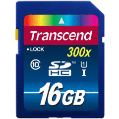 Transcend 16GB SDHC 300x Class 10 UHS-I
