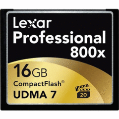 Lexar 16GB Professional 800x UDMA CompactFlash