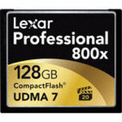 Lexar 128GB Professional 800x UDMA CompactFlash