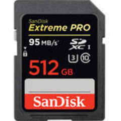 SanDisk Extreme Pro SDXC Class 10 UHS-I U3 512GB