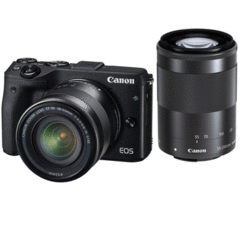 Canon EOS M3 with 18-55mm and 55-200mm Kit - Canada and Cross