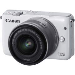 Canon EOS M10 with 15-45mm Kit (White) - Canada and Cross-Border