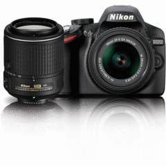 Nikon D3200 with 18-55mm and 55-200mm VR Kit - Canada and Cross