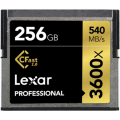 Lexar 256GB Professional 3600x CFast 2.0