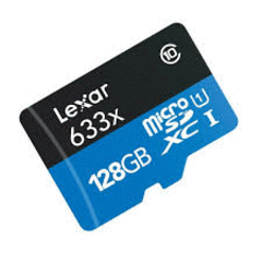 Lexar 128GB Class 10 633x microSDXC 95MB/s