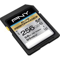 PNY Technologies 256GB Elite Performance UHS-1 SDXC (U3, Class 10) 