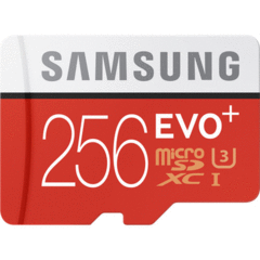 Samsung 256GB EVO+ microSDXC with SD Adapter