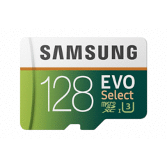 Samsung 128GB EVO Select UHS-I U3 microSDXC