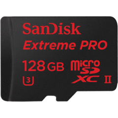 SanDisk 128GB Extreme PRO UHS-II microSDXC with USB 3.0 Adapter