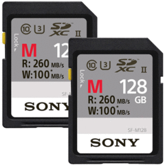 Sony 128GB M Series UHS-II SDXC (2-Pack)