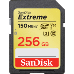 SanDisk 256GB Extreme UHS-I SDXC Memory Card (150 MB/s)