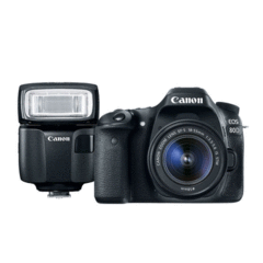 Canon EOS 80D EF-S 18-55 & Speedlite EL-100 Bundle