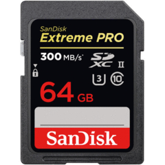 SanDisk 64GB Extreme PRO UHS-II SDXC (300 MB/s)