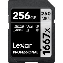 Lexar 256GB Professional 1667x UHS-II SDXC
