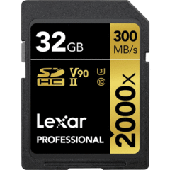 Lexar 32GB Professional 2000x UHS-II SDXC