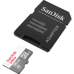 SanDisk 16GB UHS-I microSDHC with SD Adapter