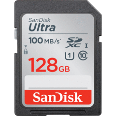 SanDisk 128GB Ultra SDXC UHS-I (100 MB/s)
